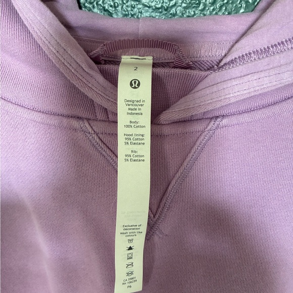 Lululemon Athletica Lavender Wisteria purple Cropped Hoodie - Picture 8 of 14